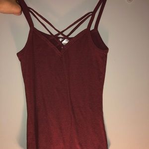 Maroon tank
